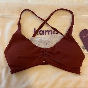 Kamo Fitness Sienna Alura Sports Bra - Chocolate Truffle